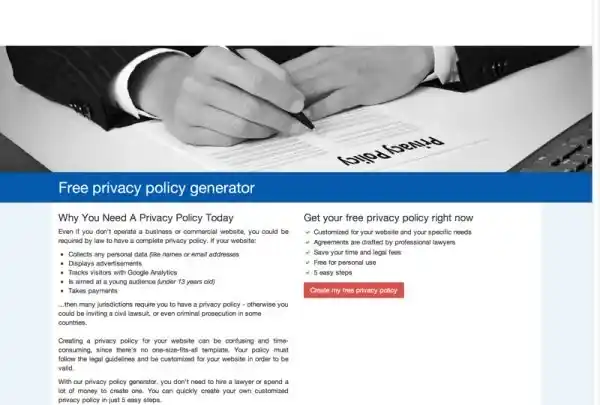 Free Privacy Policy Generator Tool