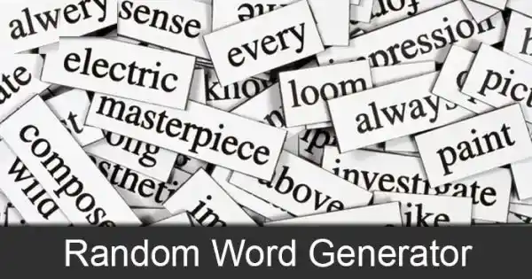 Free Random Word Generator Tool